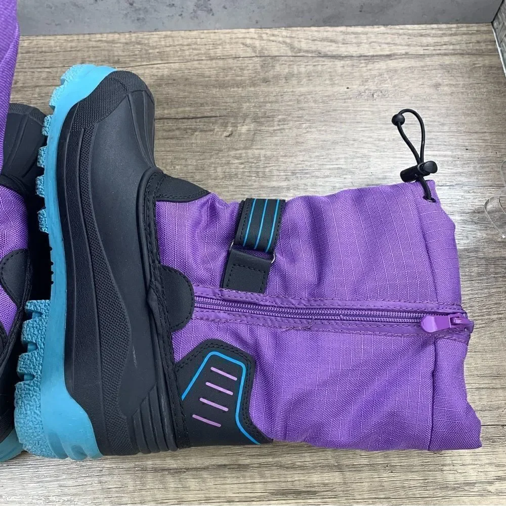 Aleader~Youth Girl’s~Purple/Black~Winter Boots~Size 4‎